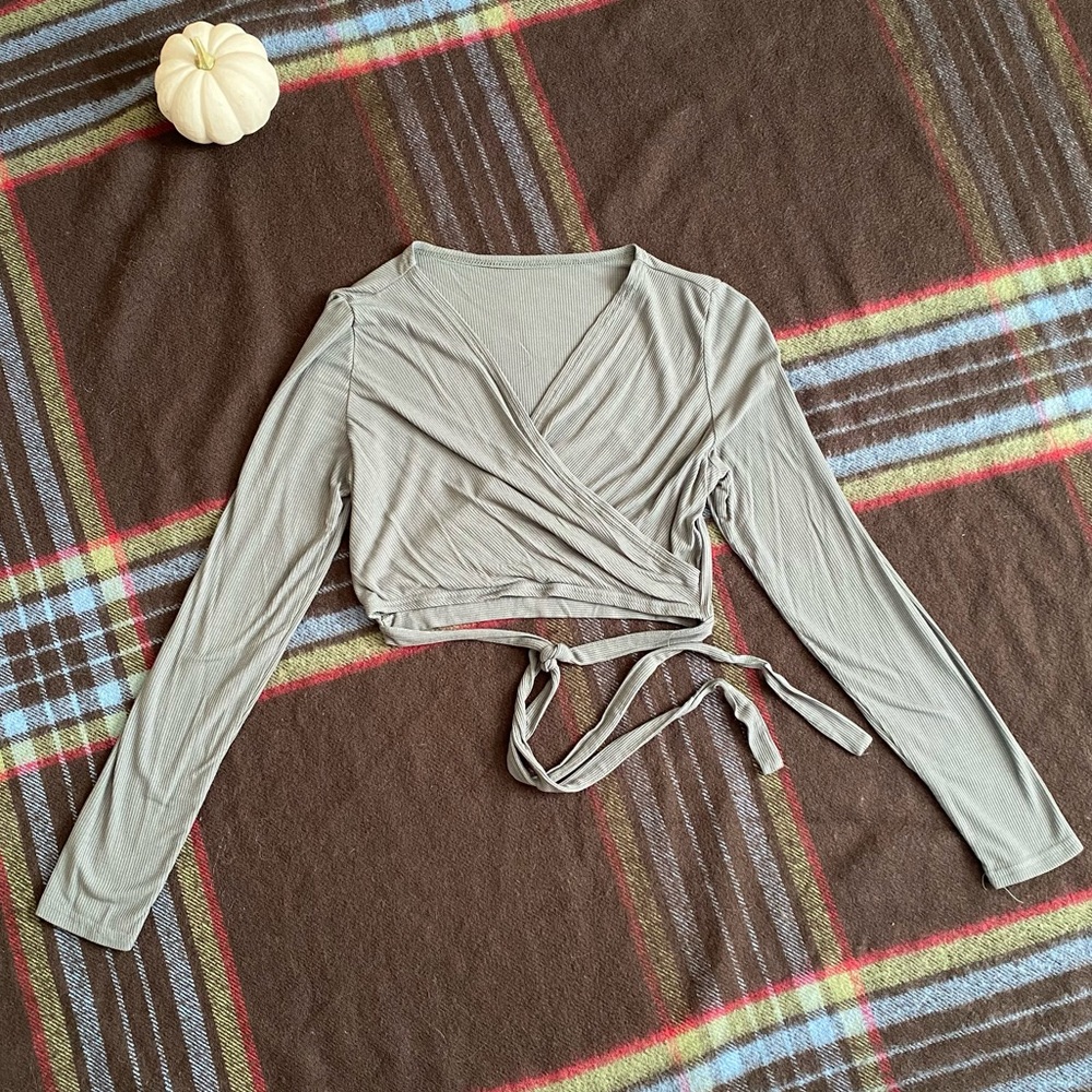 Shein Longsleeve Wrap Top